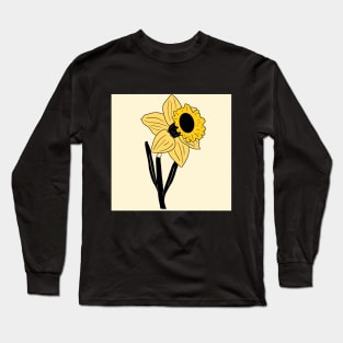 Yellow Daffodil Flower Long Sleeve T-Shirt